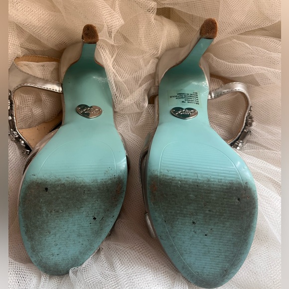 Rhinestone Heels Blue by Betsey Johnson - Picture 3 of 5